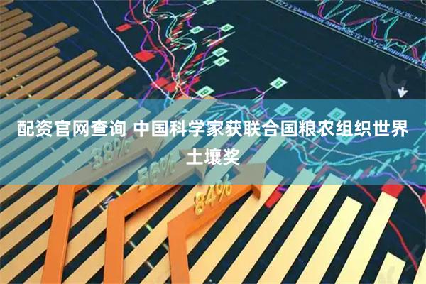 配资官网查询 中国科学家获联合国粮农组织世界土壤奖
